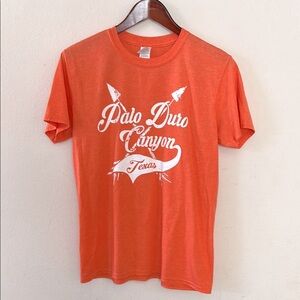 Palo Duro Canyon Texas Orange Gildan T-Shirt Size Medium Hiking Outdoors